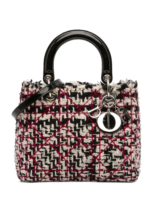 Christian Dior Pre-Owned 2011 ミディアム ツイード カナージュ 
