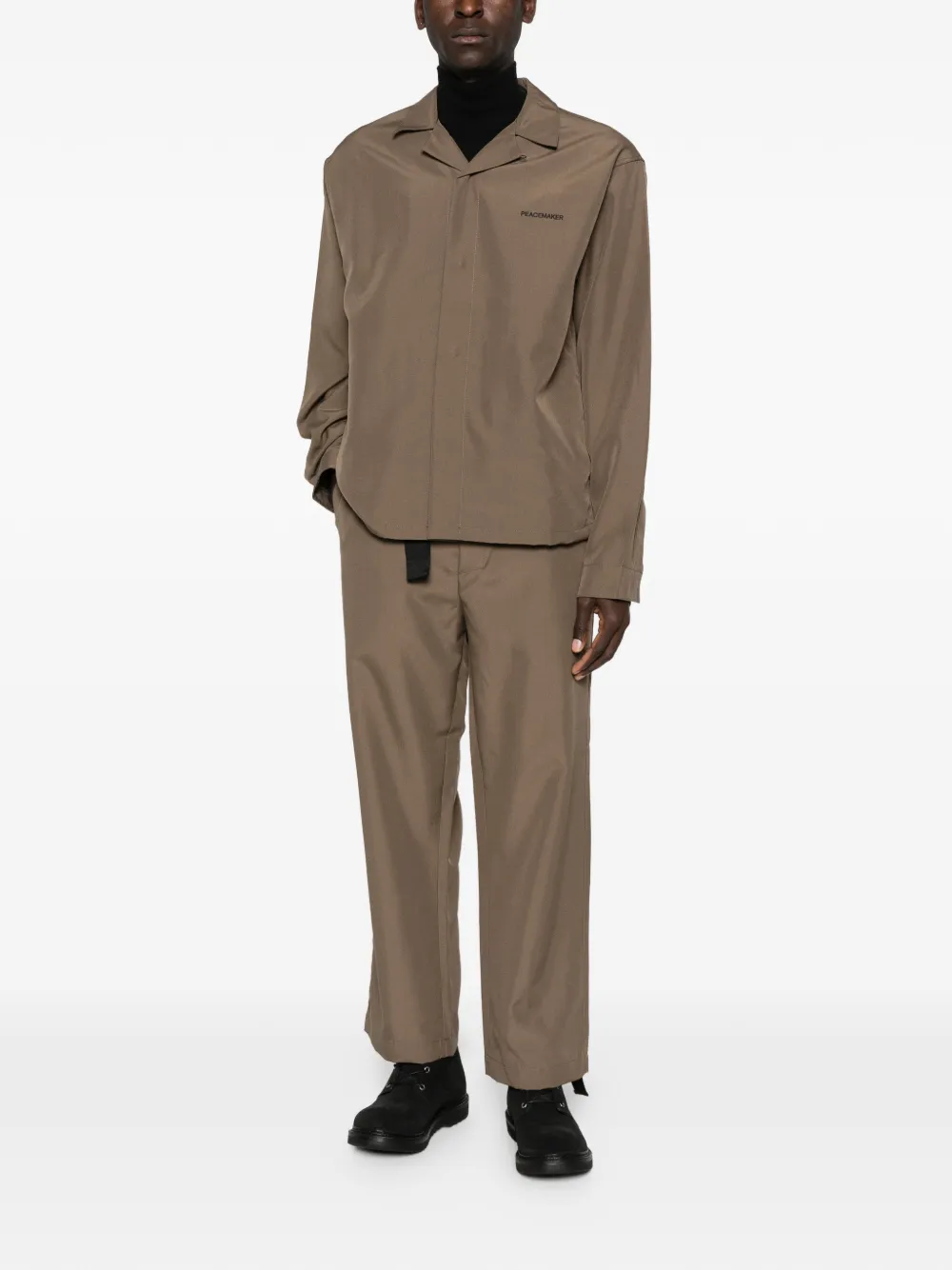 Peacemaker Oamc System long-sleeve shirt - Bruin