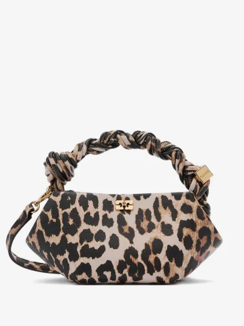 GANNI leopard grained mini Bou bag