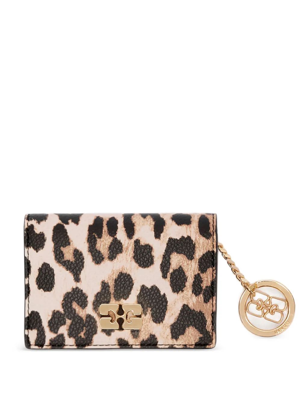 GANNI leopard-print wallet | Neutrals | Image 1