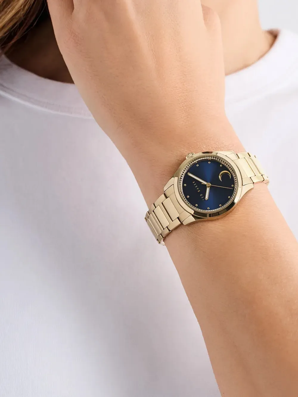 Ted Baker moon-detail 34mm - Blauw