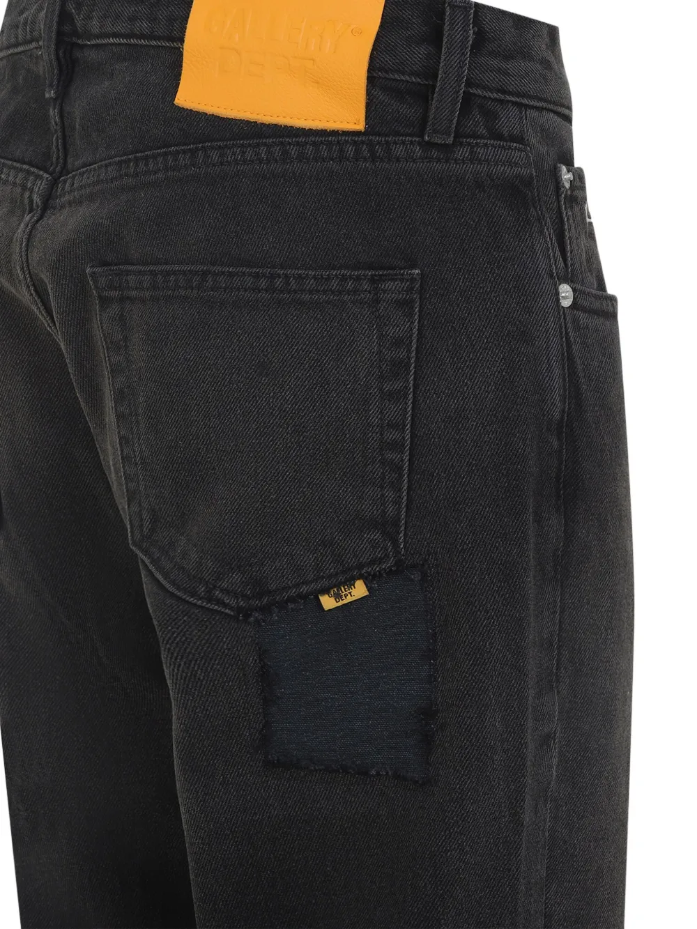 GALLERY DEPT. Jeans met franje en patch Zwart