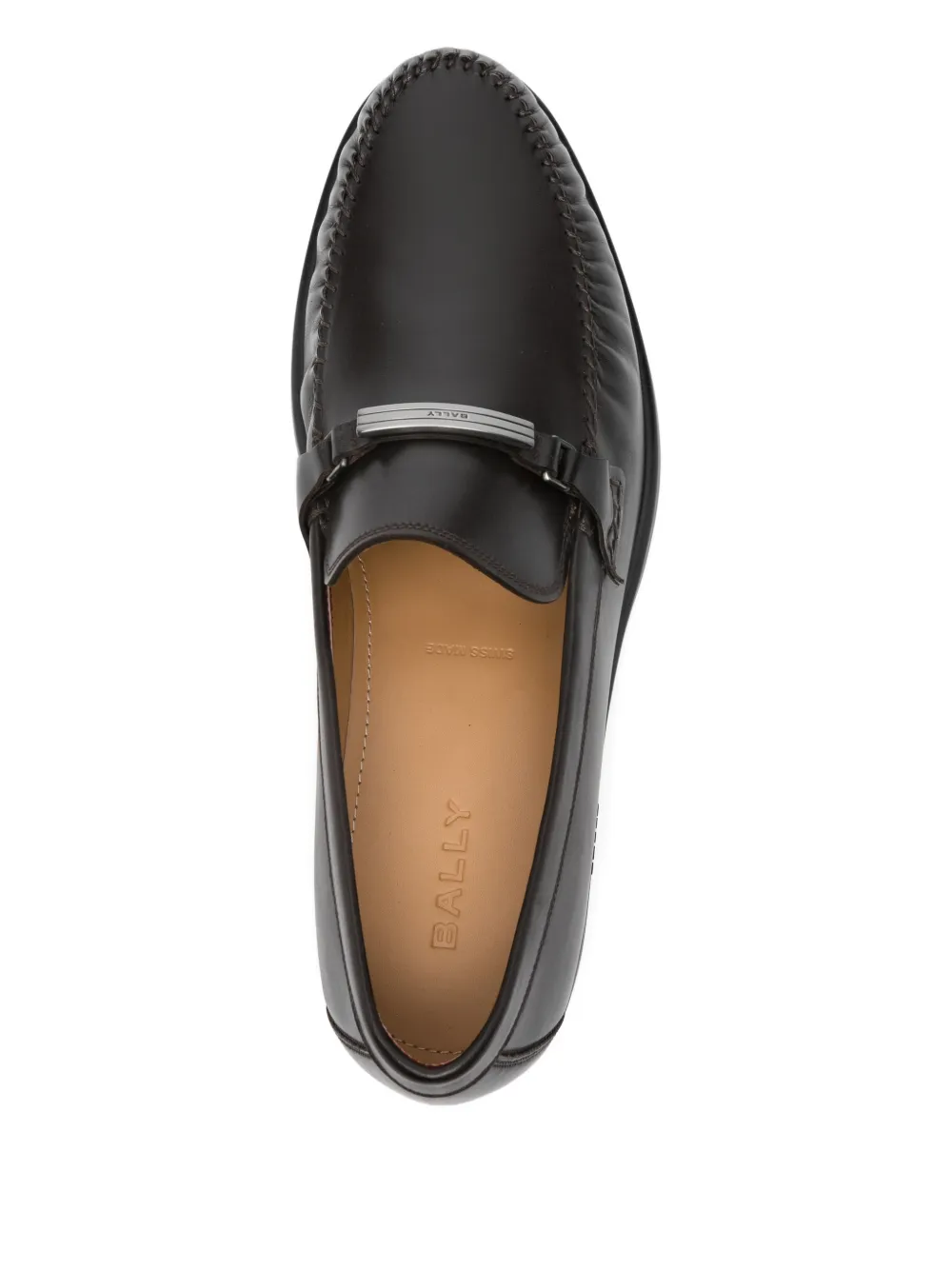 Bally Seddik loafers met bandje Bruin