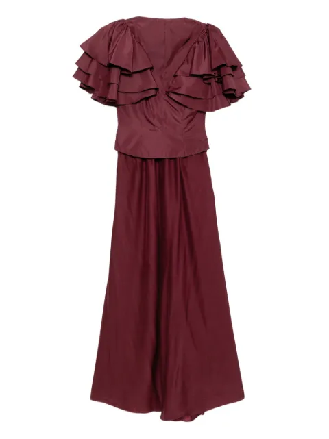 Saiid Kobeisy ruffled taffeta jumpsuit