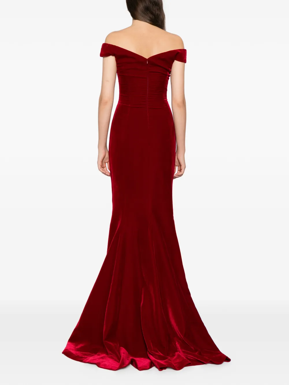 Saiid Kobeisy Off-shoulder jurk Rood