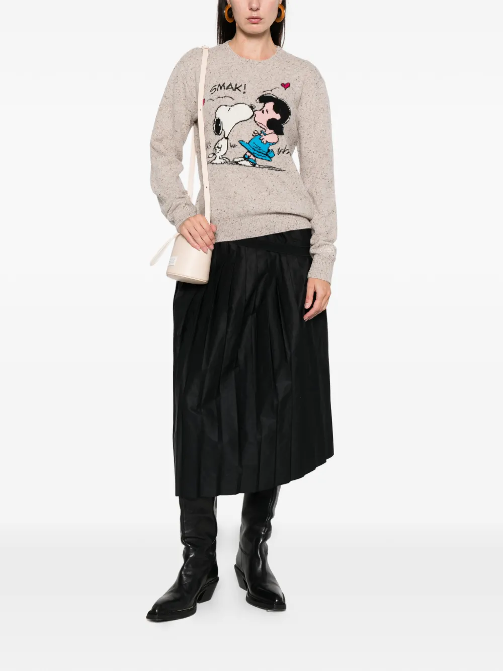 Mc2 Saint Barth X Peanuts Long-sleeve Sweater In Neutral