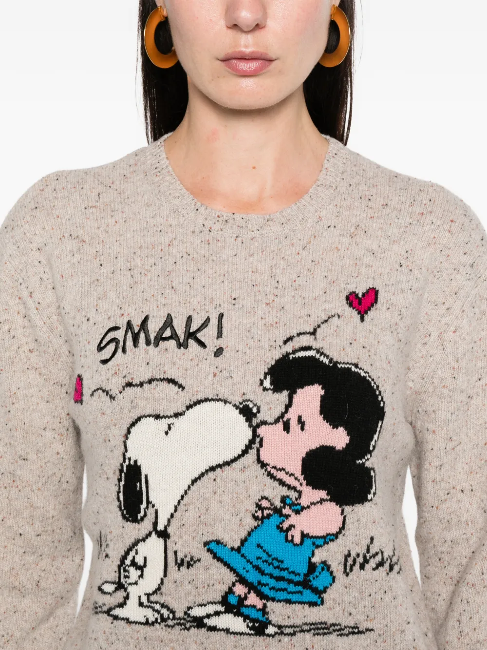 Mc2 Saint Barth X Peanuts Long-sleeve Sweater In Neutral