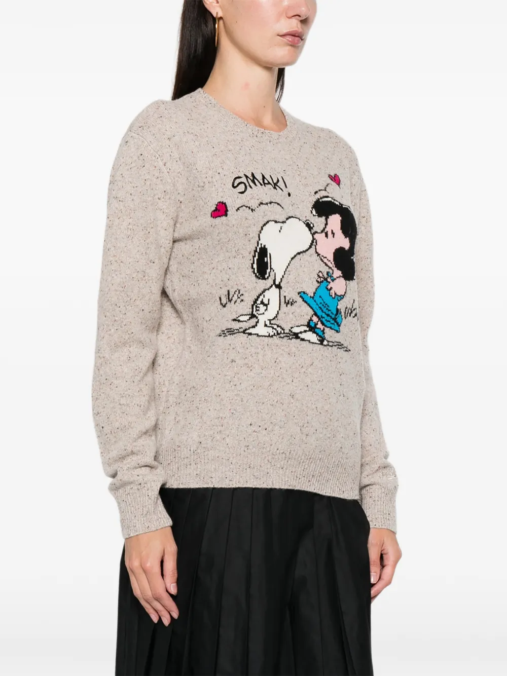 Mc2 Saint Barth X Peanuts Long-sleeve Sweater In Neutral
