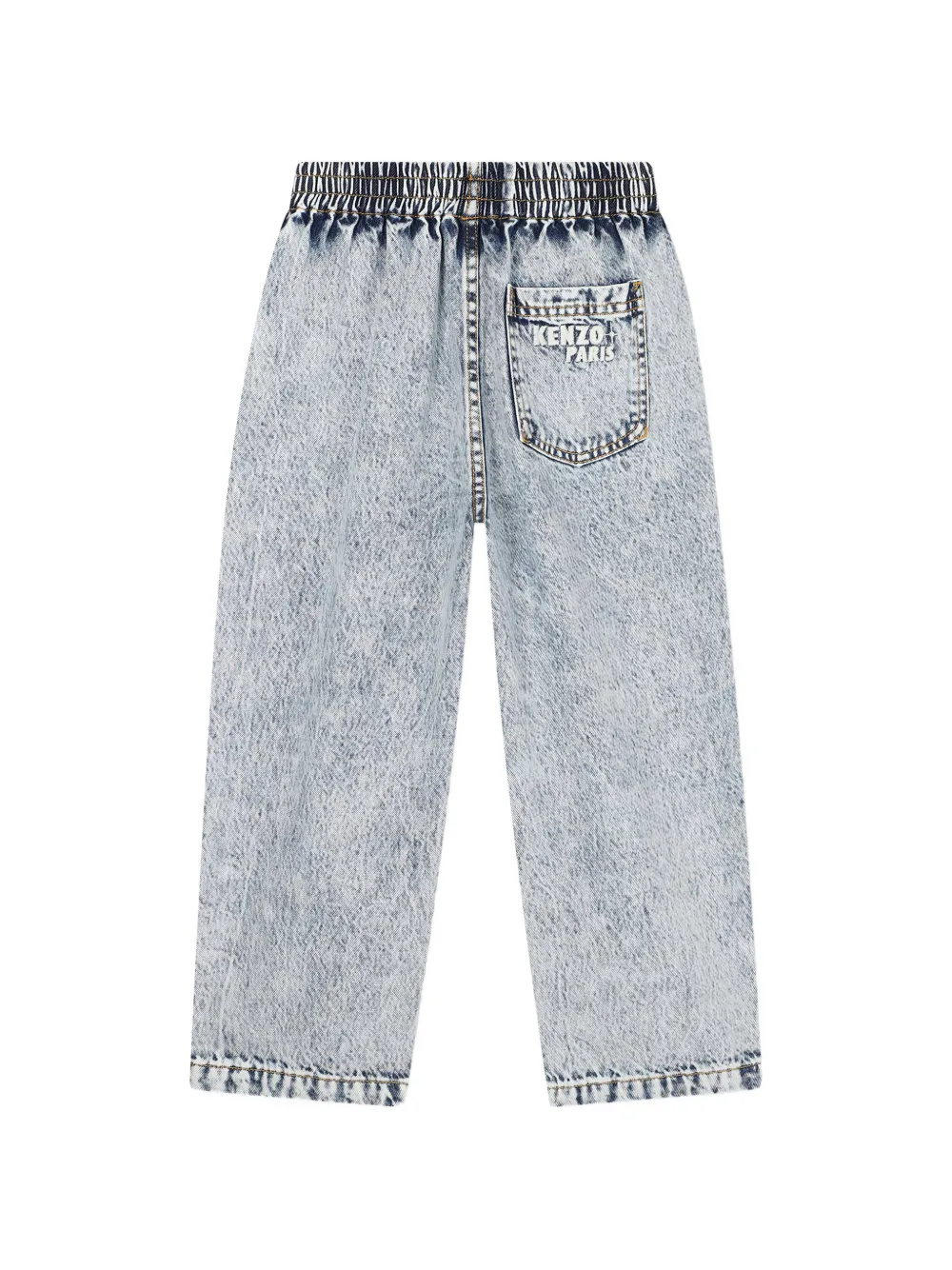  Kenzo Kids Logo-patch Denim Jeans - Grey 