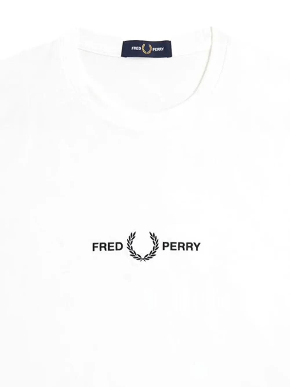 Fred Perry logo T-shirt - Wit