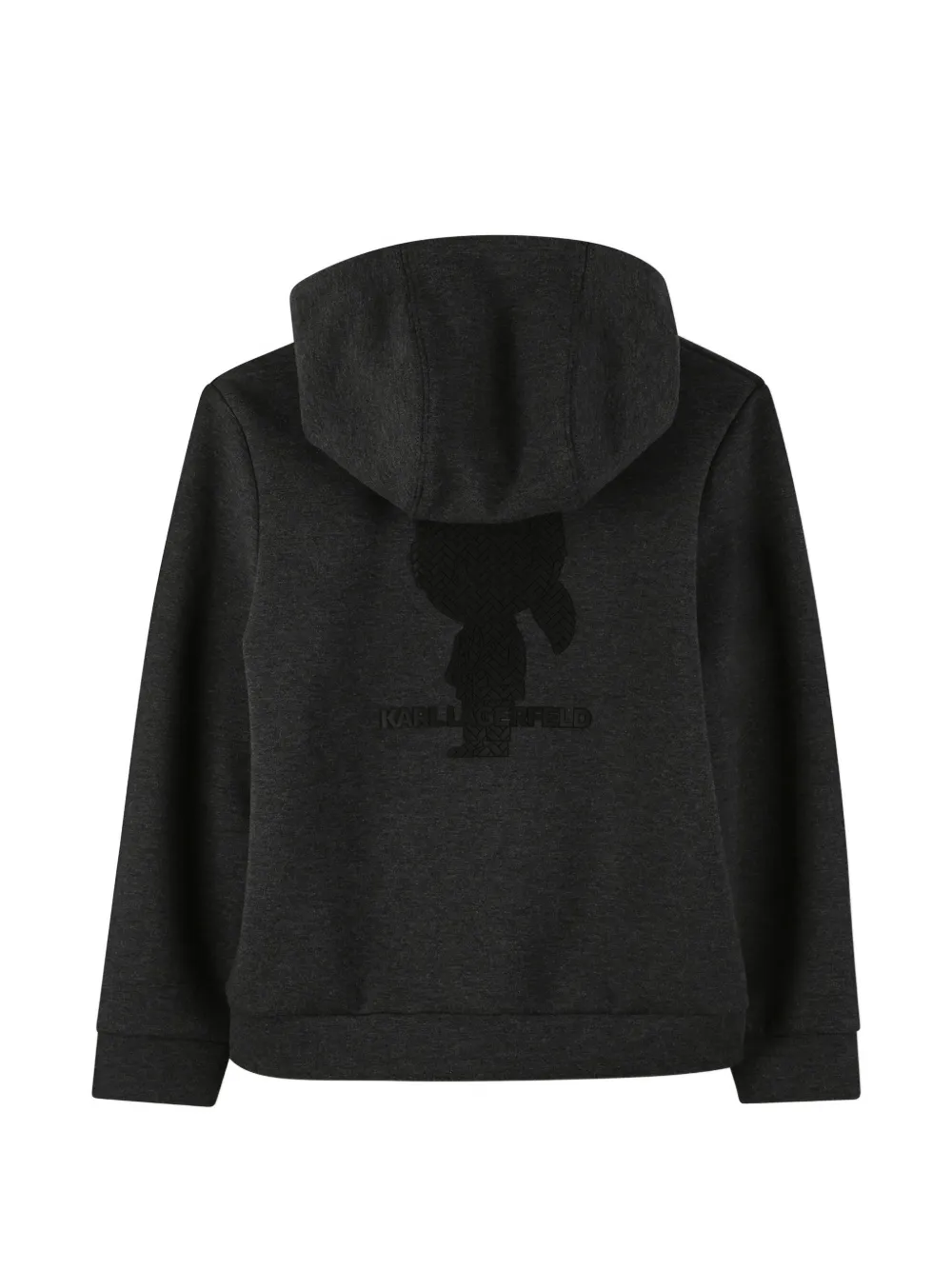 Karl Lagerfeld Kids Hoodie met logodetail en lange mouwen Grijs