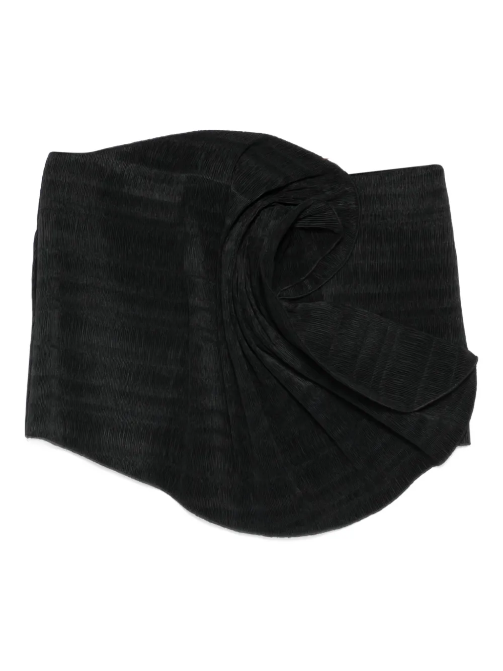 Magda Butrym Mini Ruched Draped Skirt In Black