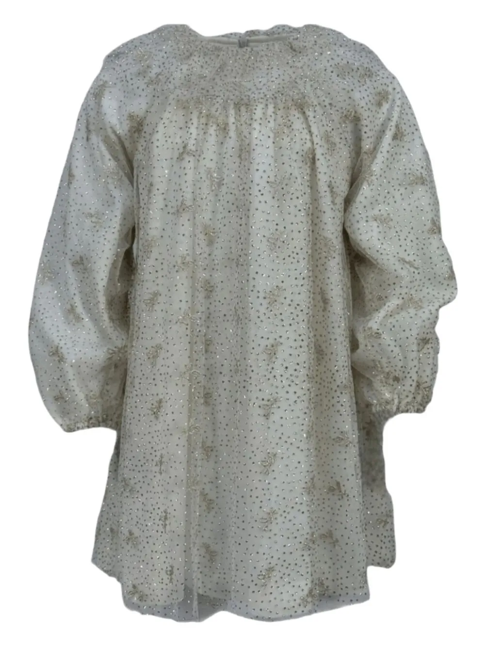 Tartine Et Chocolat Tulle Dress In White