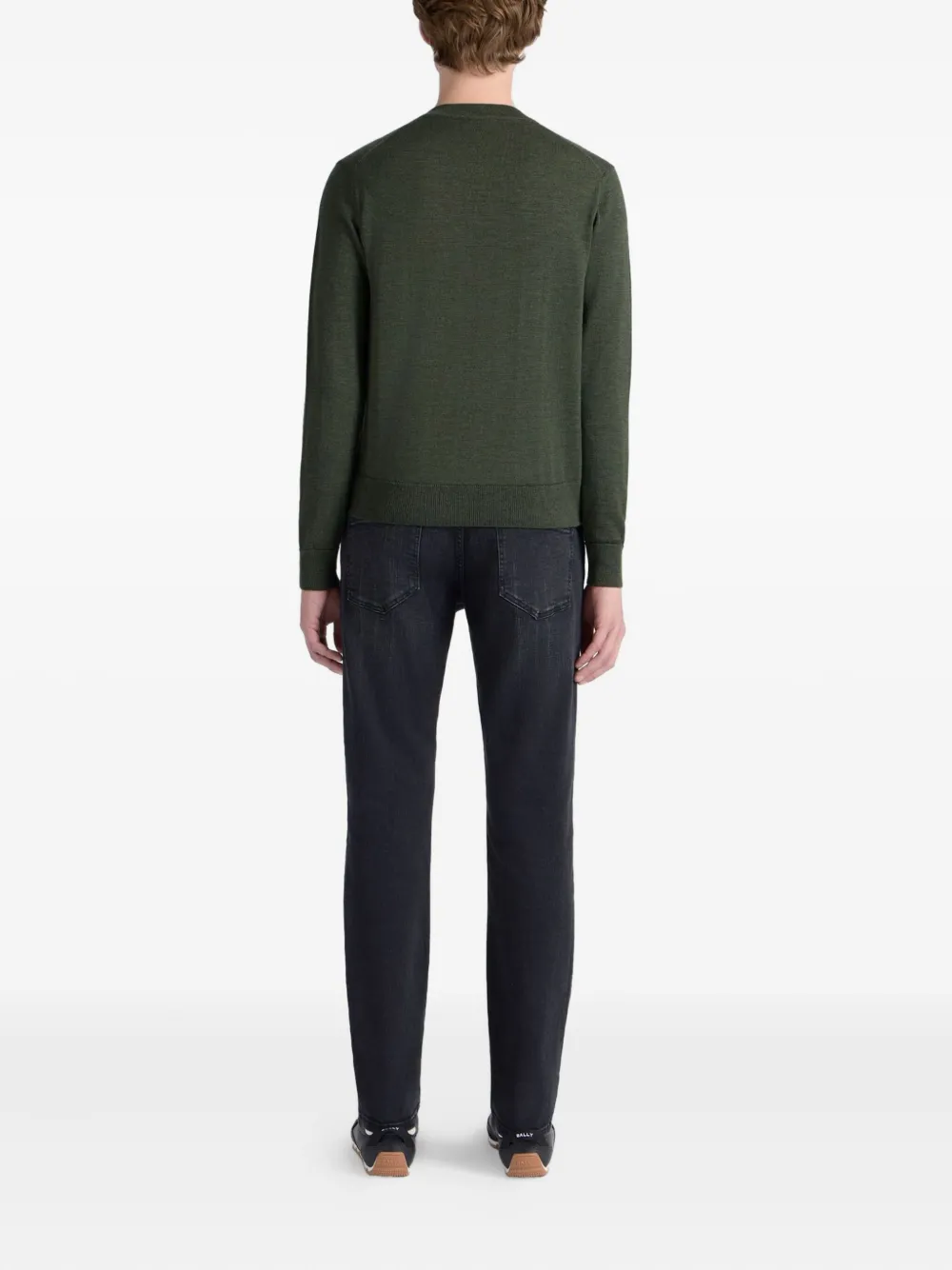 Bally Crew-neck Sweater In Green