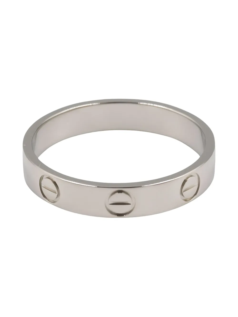 Pre-owned Cartier 2010s Platinum Mini Love Ring In Silver