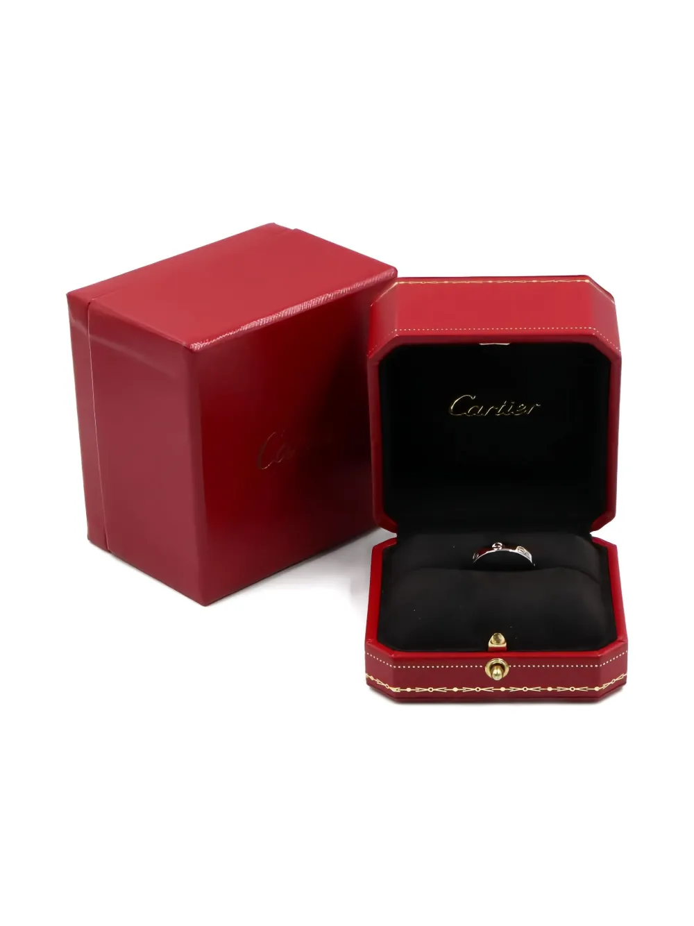 Pre-owned Cartier 2010s Platinum Mini Love Ring In Silver