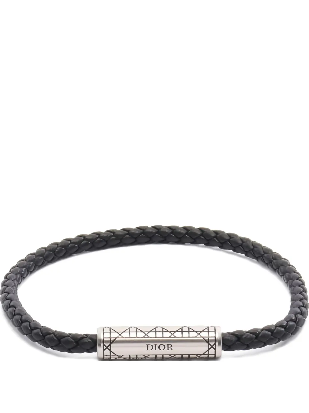 Christian Dior Pre-Owned 2000s Cannage leather bracelet - Nero