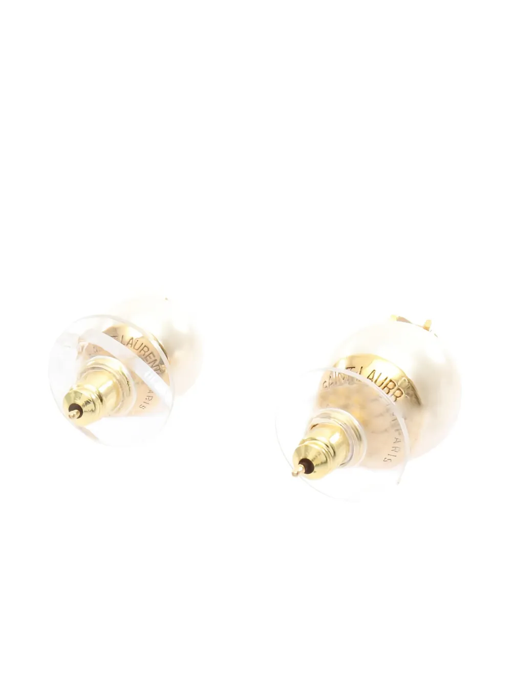 Saint Laurent Pre-Owned أقراط 'كاساندر' بلؤلؤ صناعي من عقد 2020 | Image 2