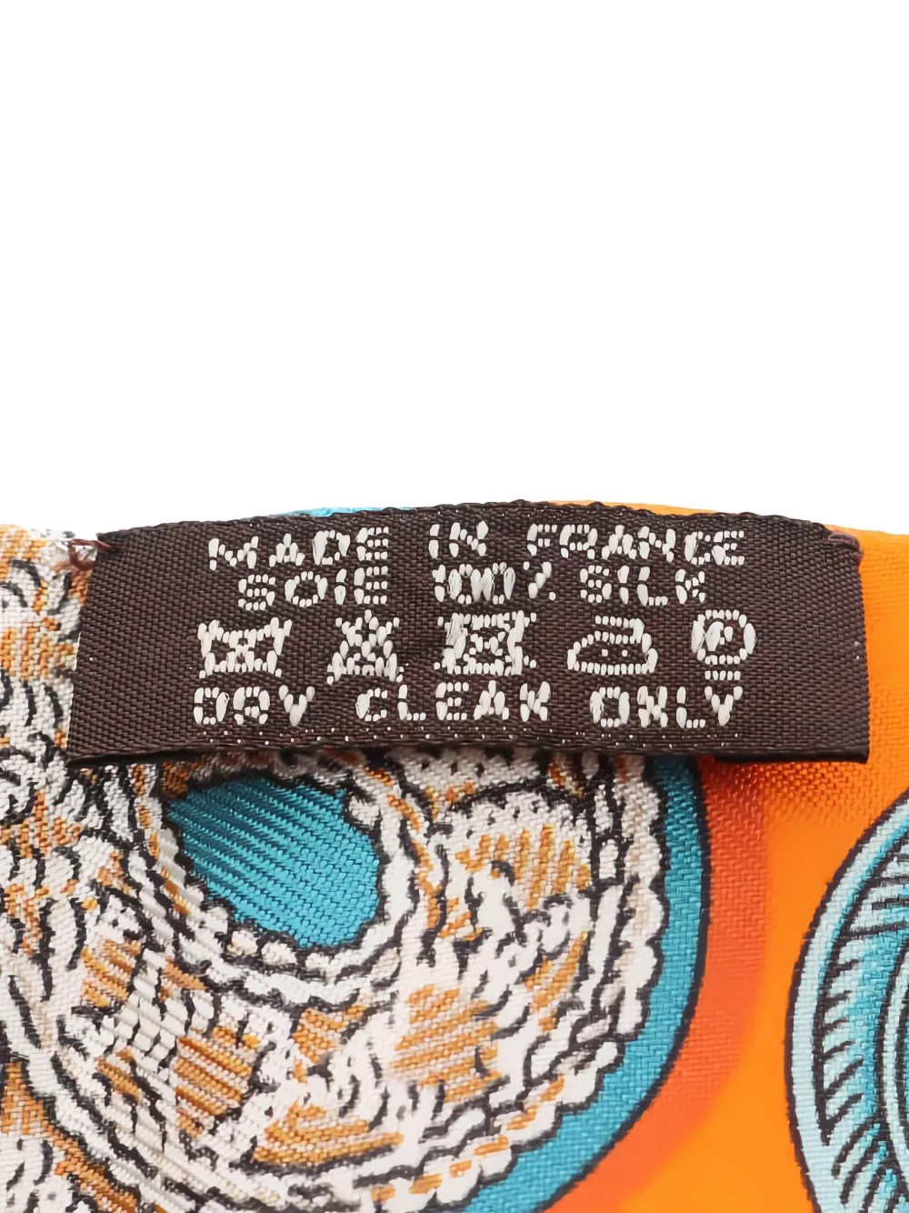 HERMES Pre-owned 2010s Printed Scarf In Orange