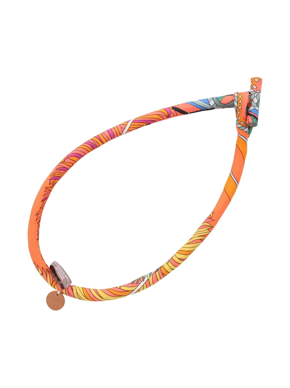 HERMES Pre-owned Brid De Sowa Choker In Orange