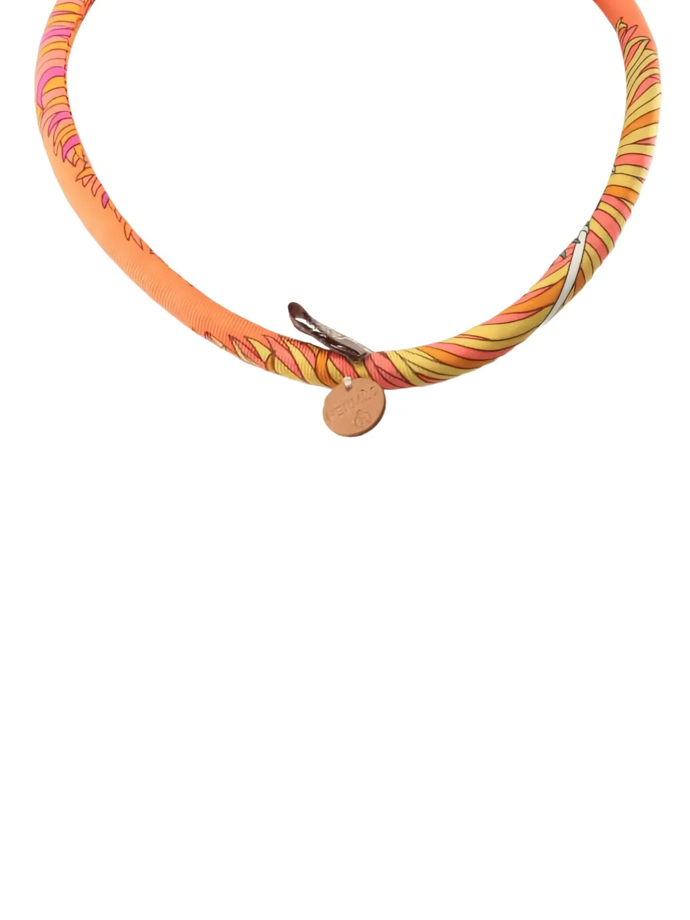 HERMES Pre-owned Brid De Sowa Choker In Orange