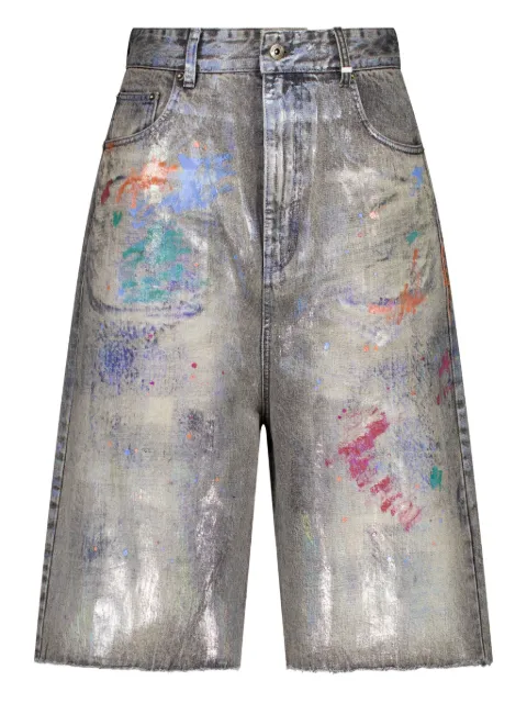 We11done logo-patch shorts