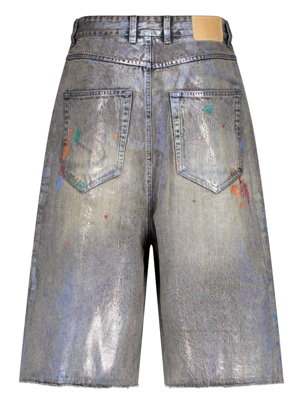 We11done logo-patch shorts | Denim Shorts | Image 2