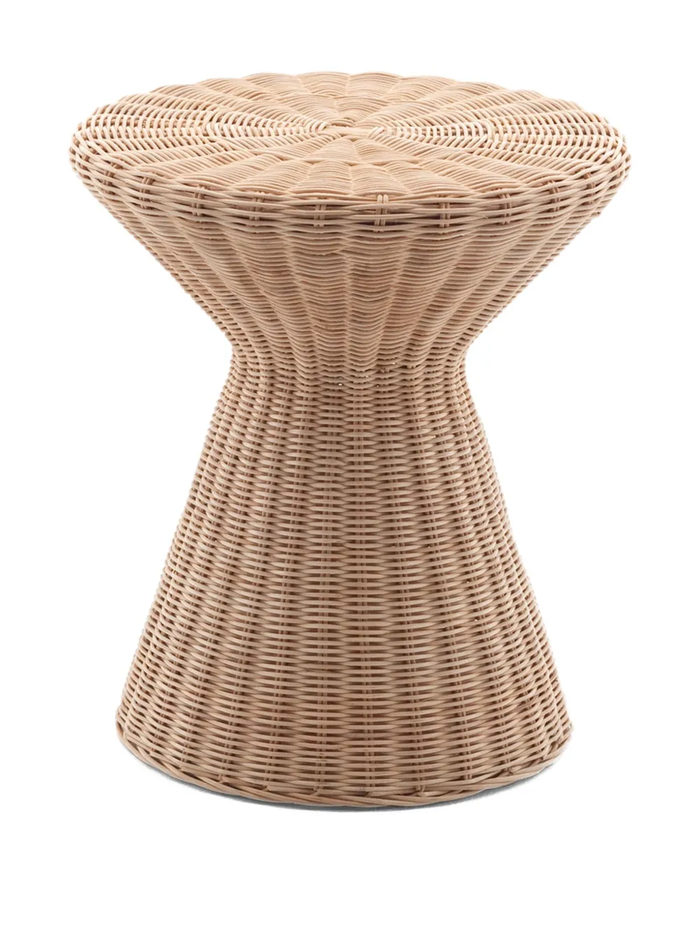Gervasoni 1882 Bolla 12 wicker side table (45cm x 40cm) | Neutrals | Image 1