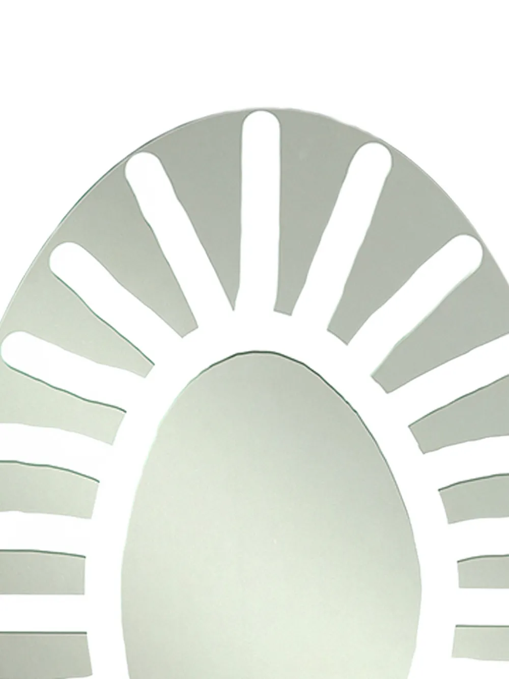 Gervasoni 1882 Brick 96 Oval Mirror (50cm X 32cm) In Silver
