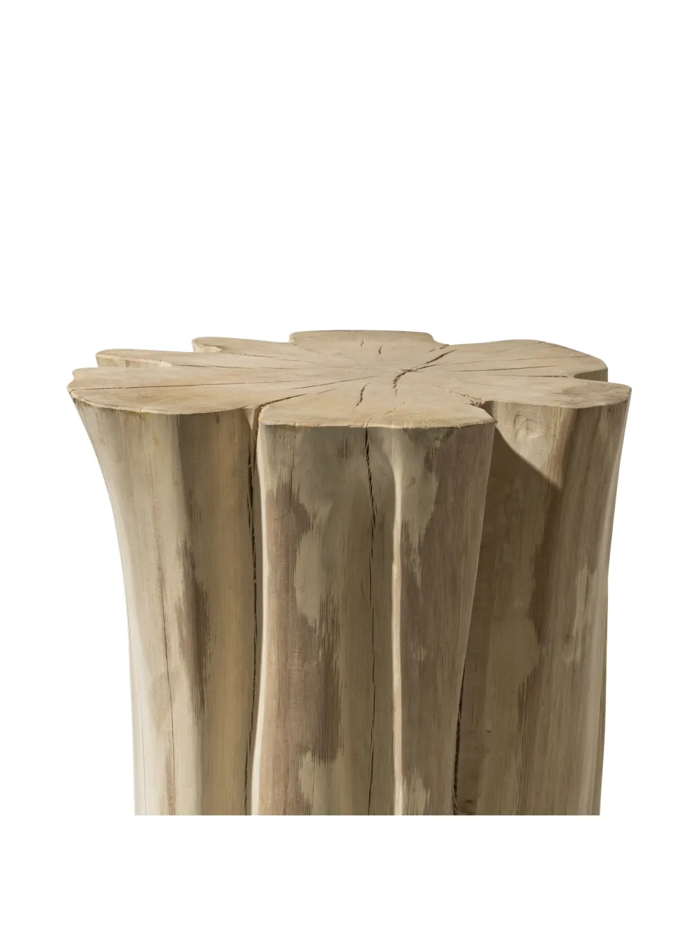 Gervasoni 1882 medium Brick rattan side table (45cm x 45cm) - Toni neutri