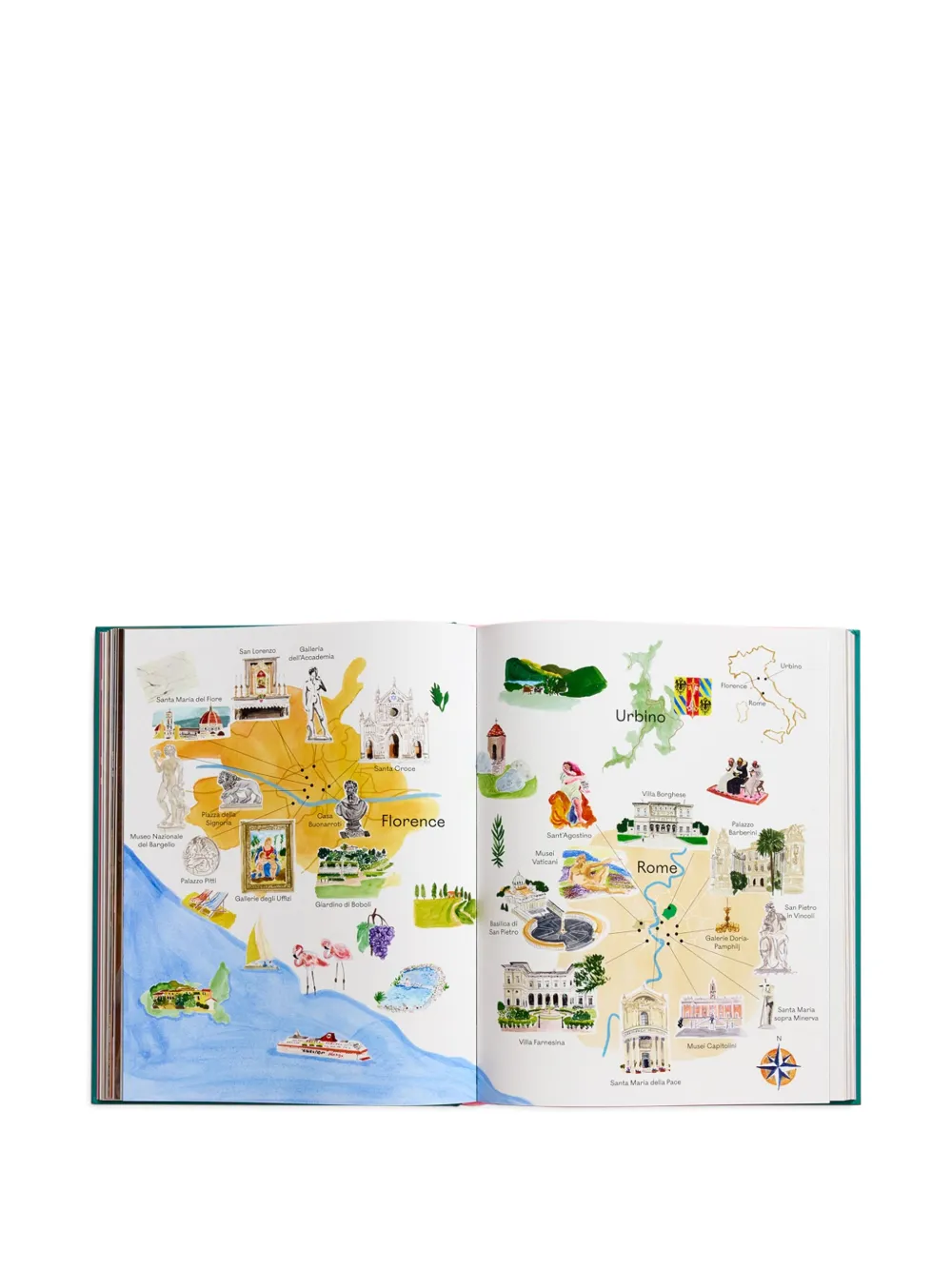 Thames E Hudson Italy: In The Footsteps Of The Great Artists Book In Multi