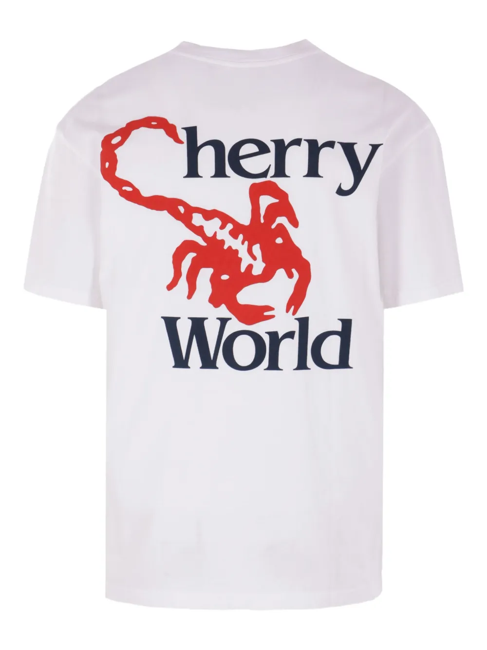 Cherry World Bandana graphic-print T-shirt - Wit