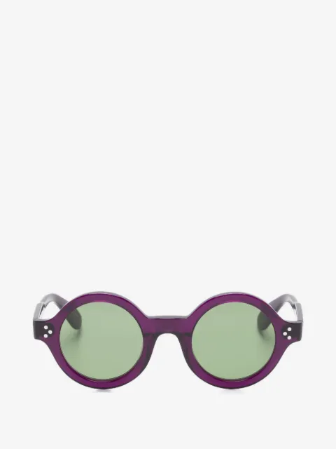 Lesca Saga round-frame sunglasses
