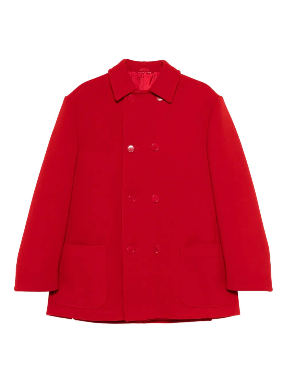 Romeo Gigli Pre-Owned abrigo con doble botonadura 1990 | rojo | Image 1