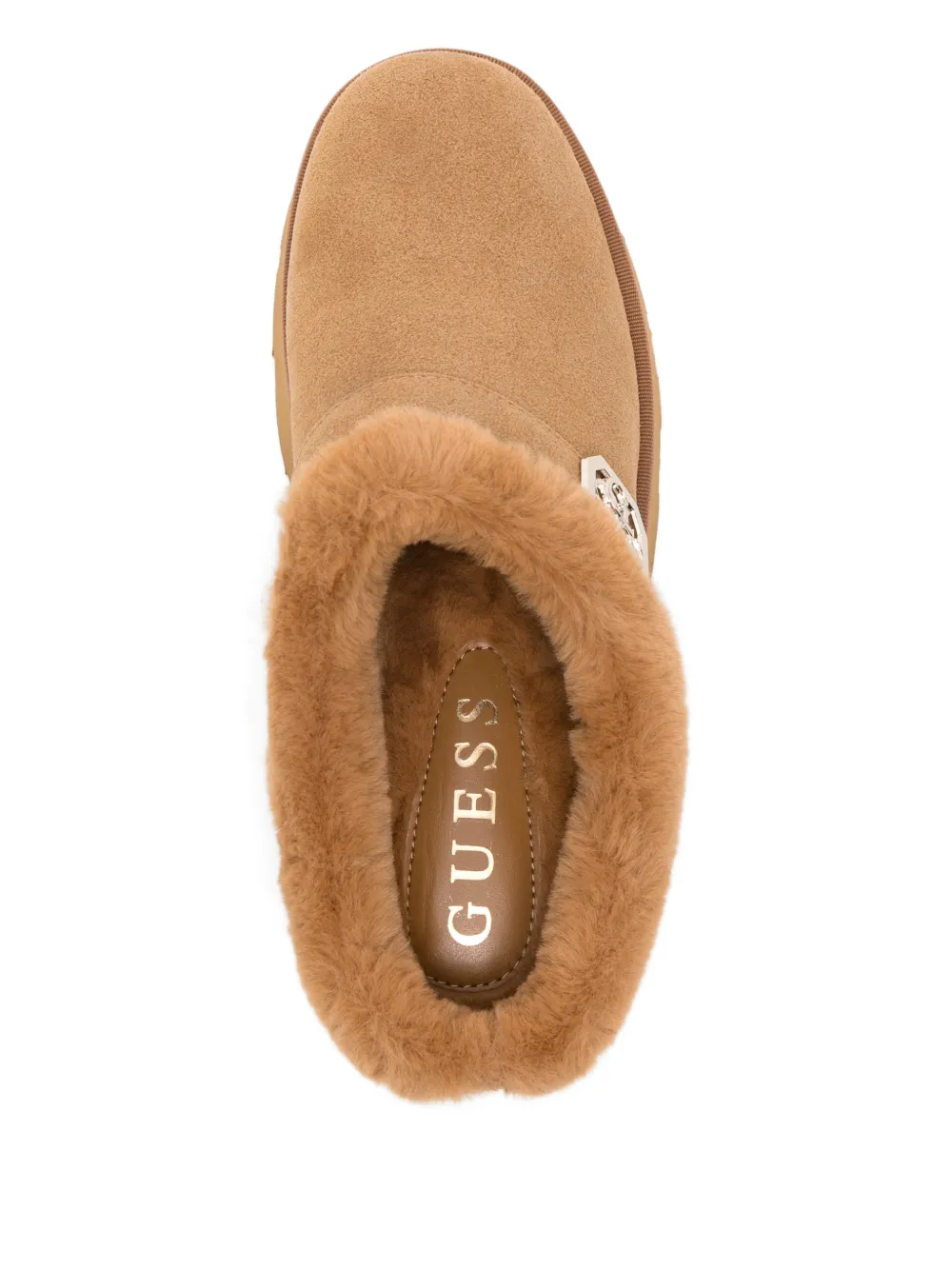 Guess Usa 45mm Dolmana Platform Mules In Brown