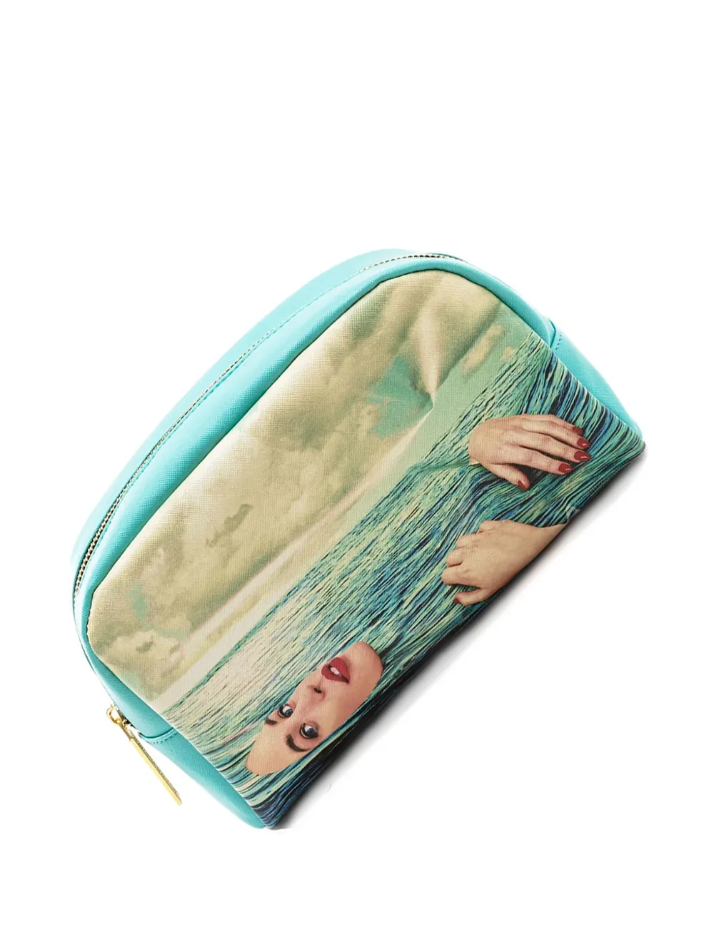 Seletti Beauty Case Seagirl tas Blauw
