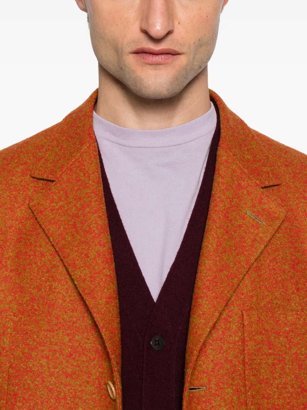 Veste D'été Romeo Gigli En Lin Jaune - Coupe Droite, 3 Boutons, Destructurée, Occasion Très Bon état