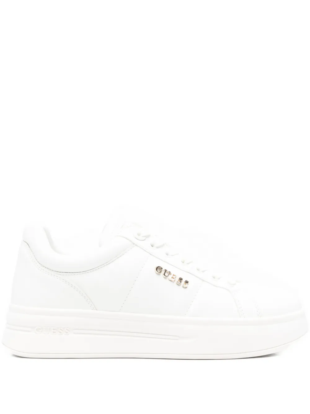 GUESS USA 45mm Welli leather sneakers Wit