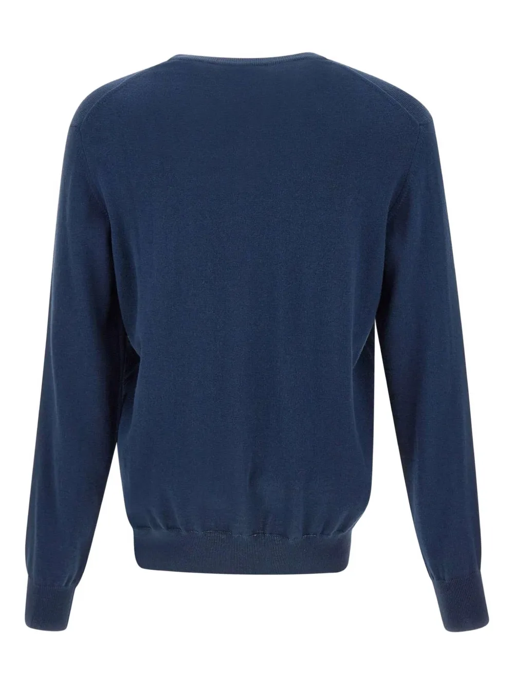 La Martina Geribbelde trui met borduurwerk en logo Blauw