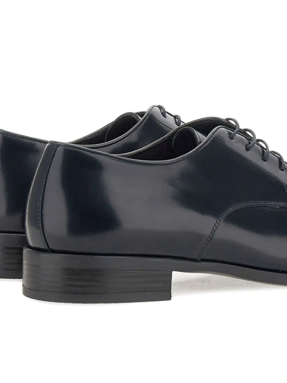Duca Heritage Leather Derby Shoes In Black