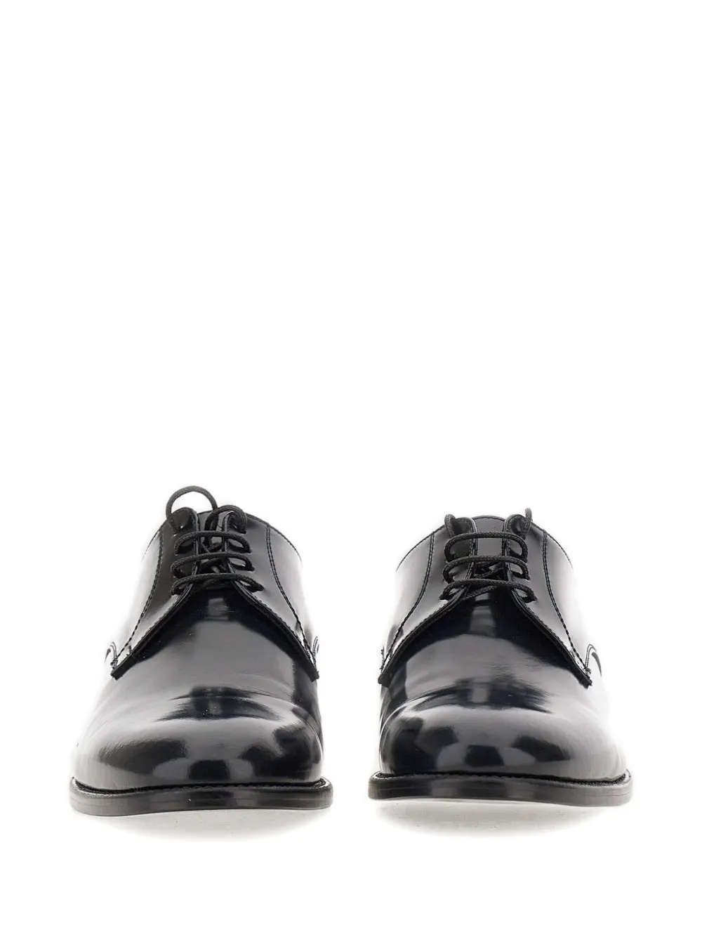 Duca Heritage Lace-up Leather Derby Shoes In Black