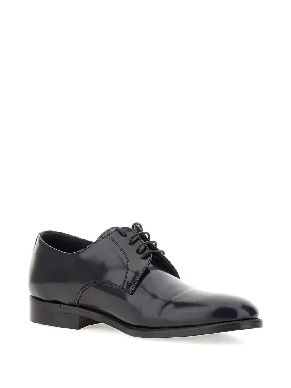 Duca Heritage Lace-up Leather Derby Shoes In Black
