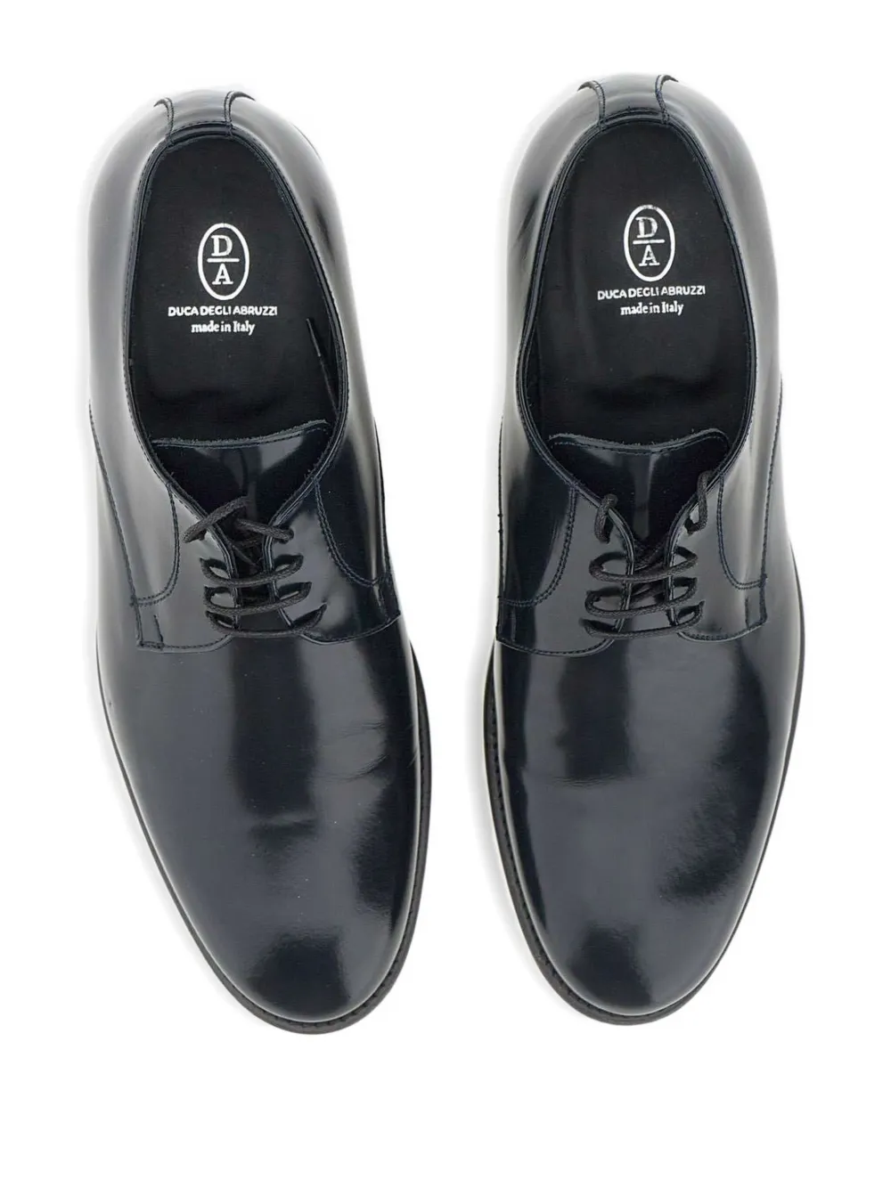 Duca Heritage Lace-up Leather Derby Shoes In Black