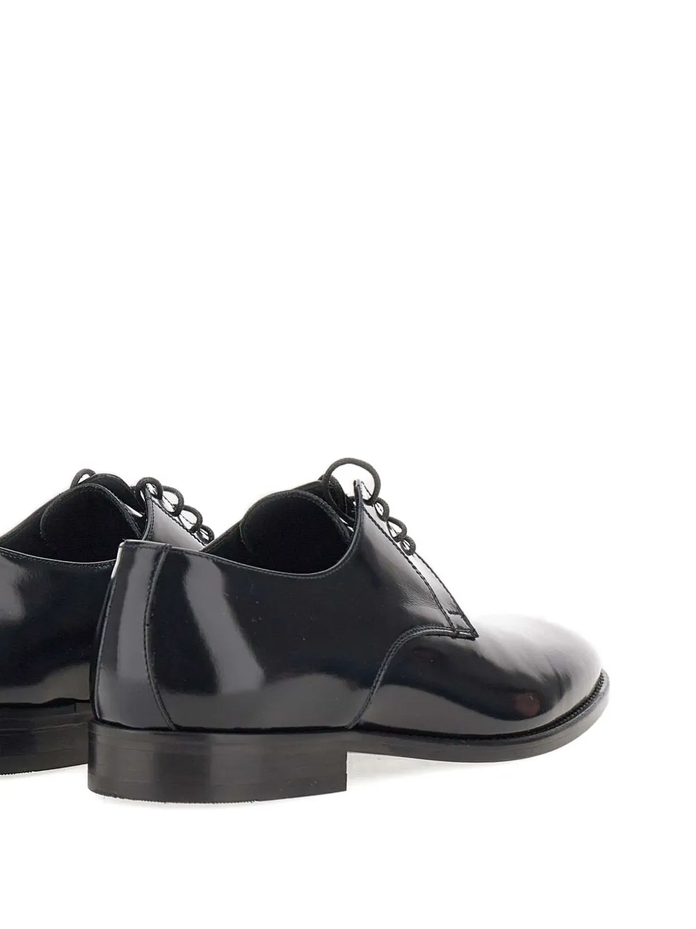 Duca Heritage Lace-up Leather Derby Shoes In Black