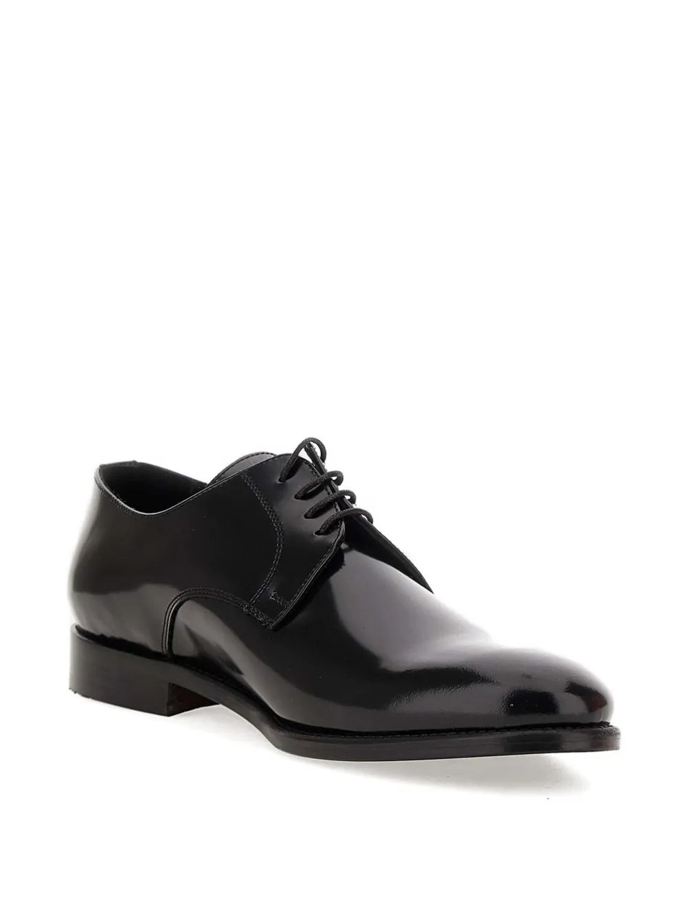 Duca Heritage Leather Derby Shoes In Black