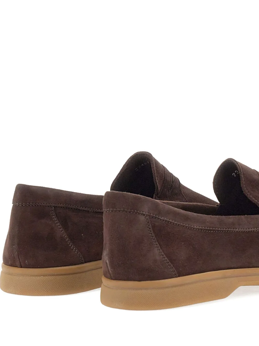 Duca Heritage Amalfi Suede Loafers In Brown