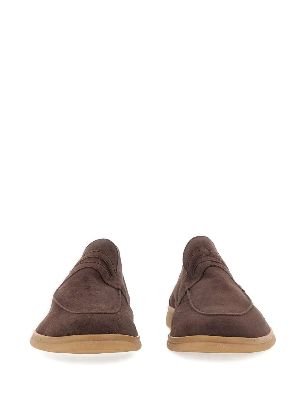 Duca Heritage Amalfi Suede Loafers In Brown