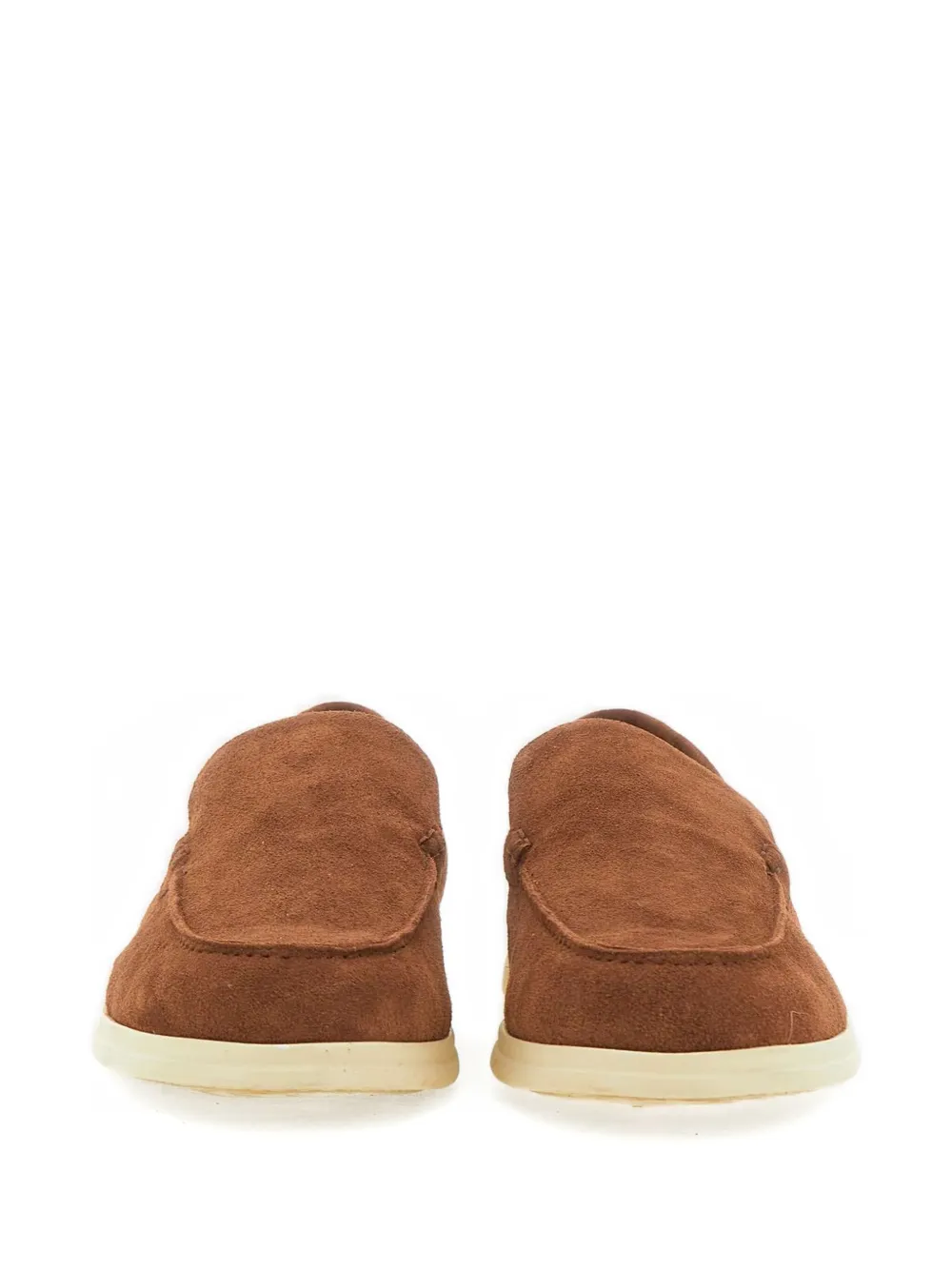 Duca Heritage Lorenzo Plain Suede Loafers In Brown