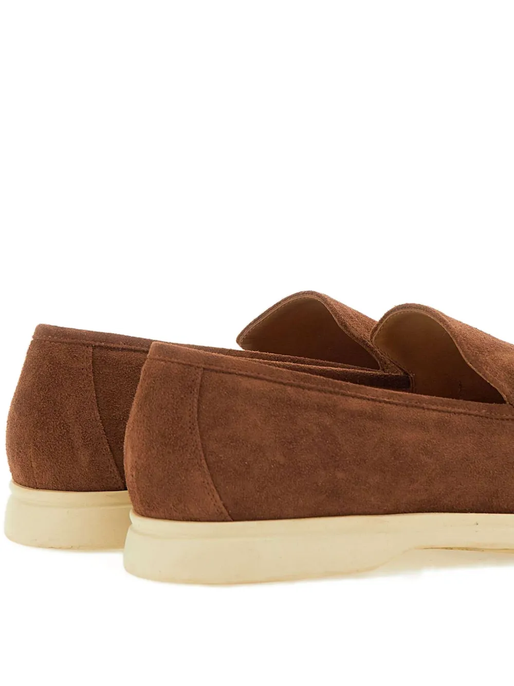 Duca Heritage Lorenzo Plain Suede Loafers In Brown