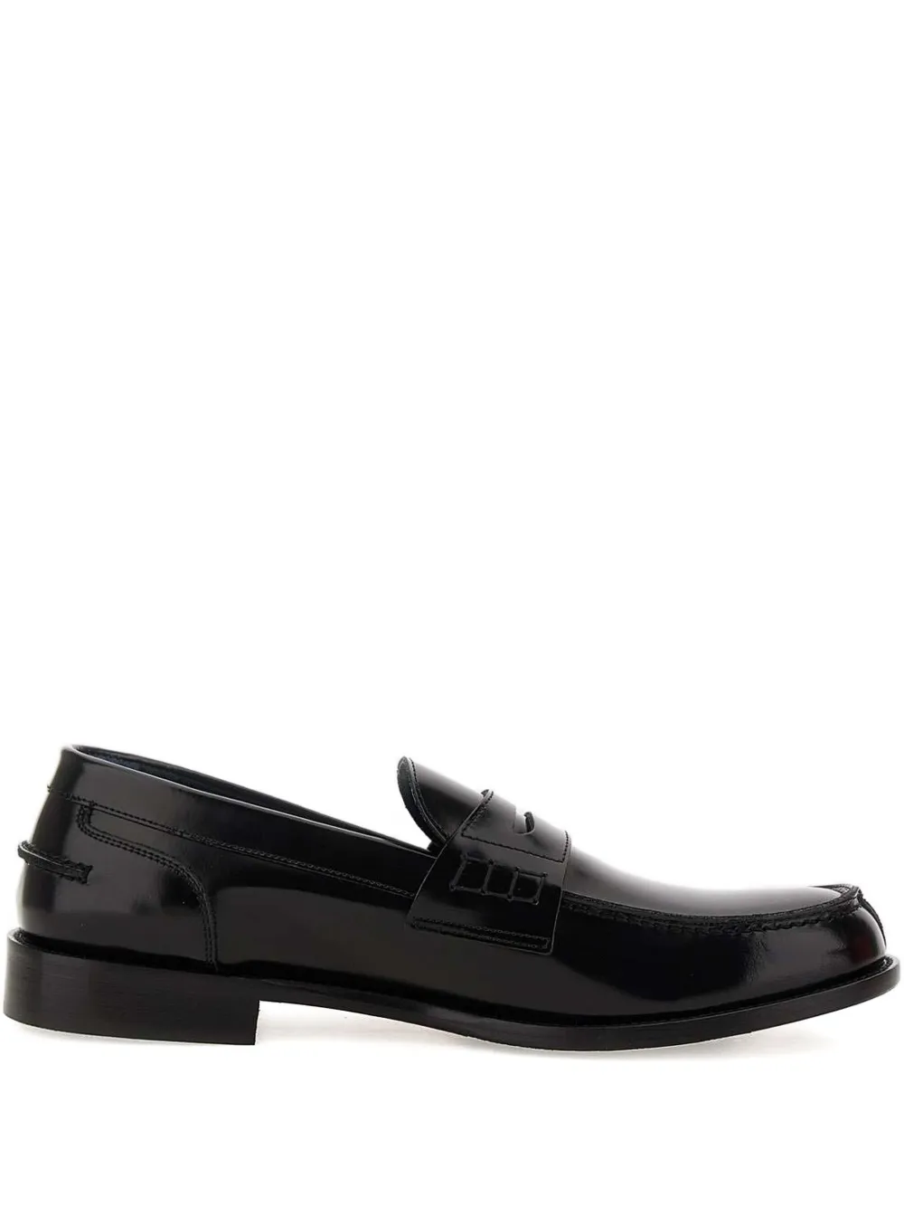 Duca Heritage Leather Loafers In Black